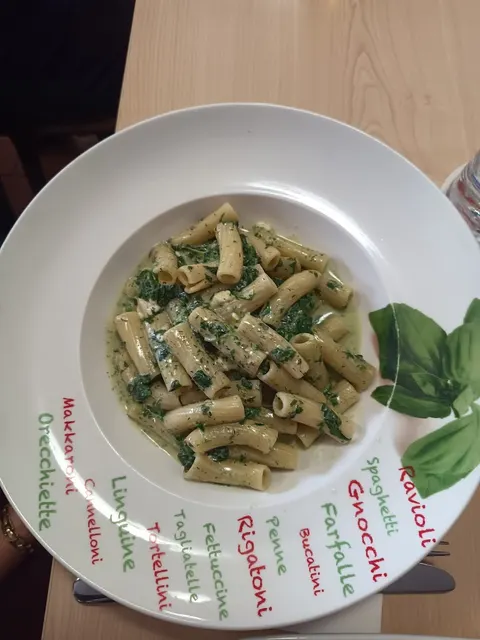 Rigatoni mit Spinat-Sahne-Soße